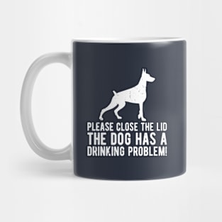 please close the lid the dog has a drinking problem! Mug